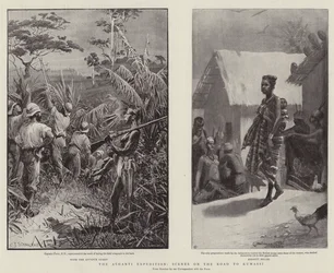 La expedición Ashanti, escenas en el camino a Kumassi